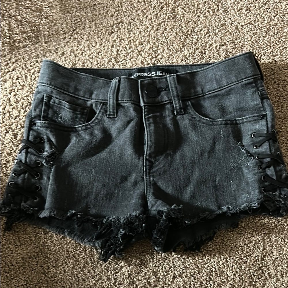 Express black shorts